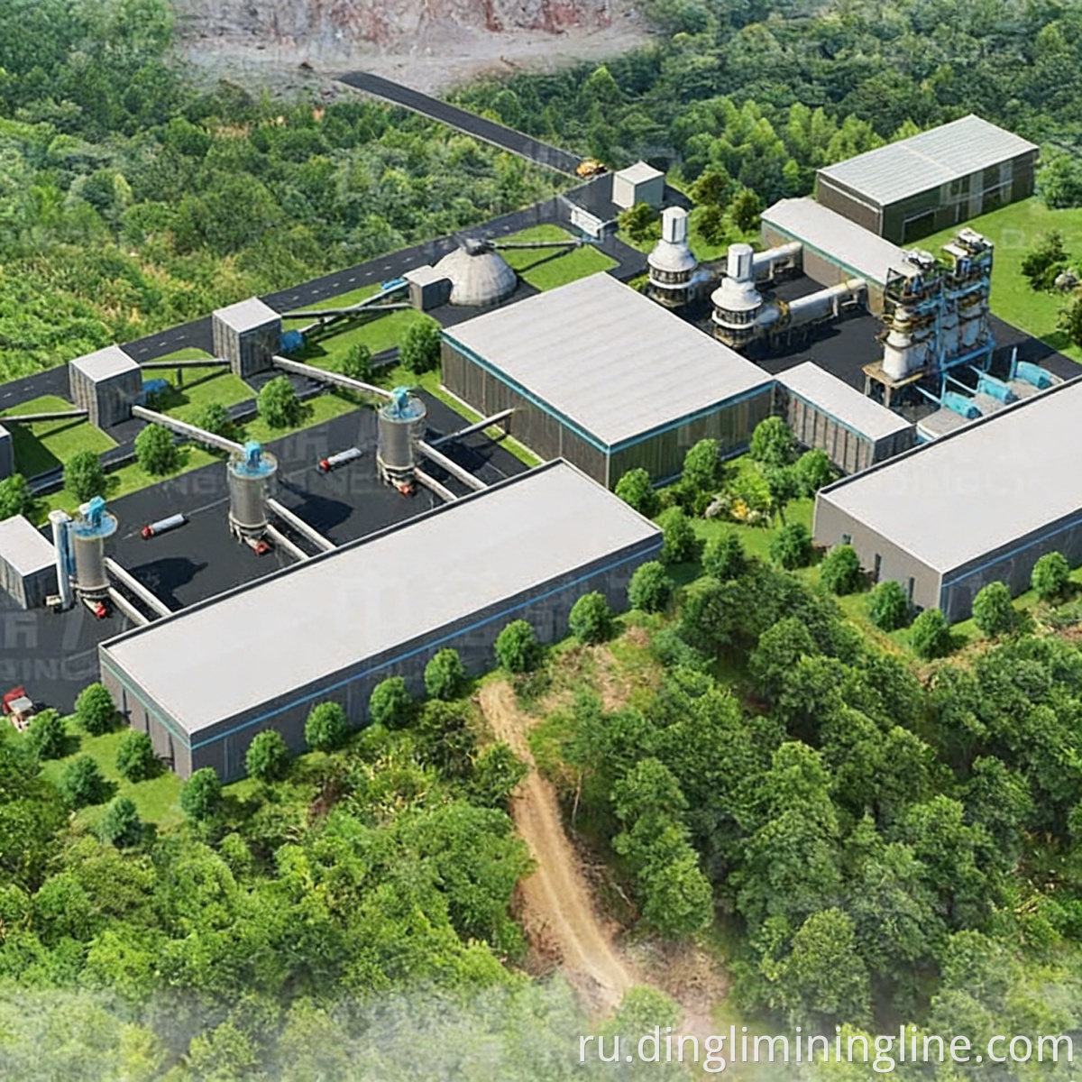 Power-Saving Stone Processing Line